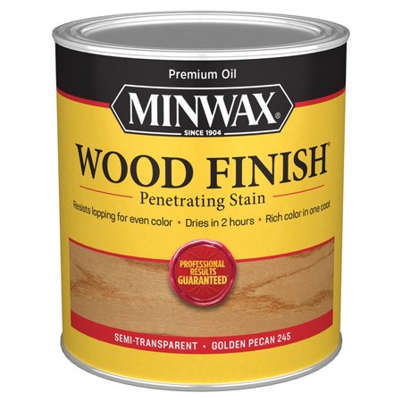 Minwax Wood Finish Semi-Transparent Golden Pecan Oil-Based Penetrating Wood Stain 1 qt 70041444